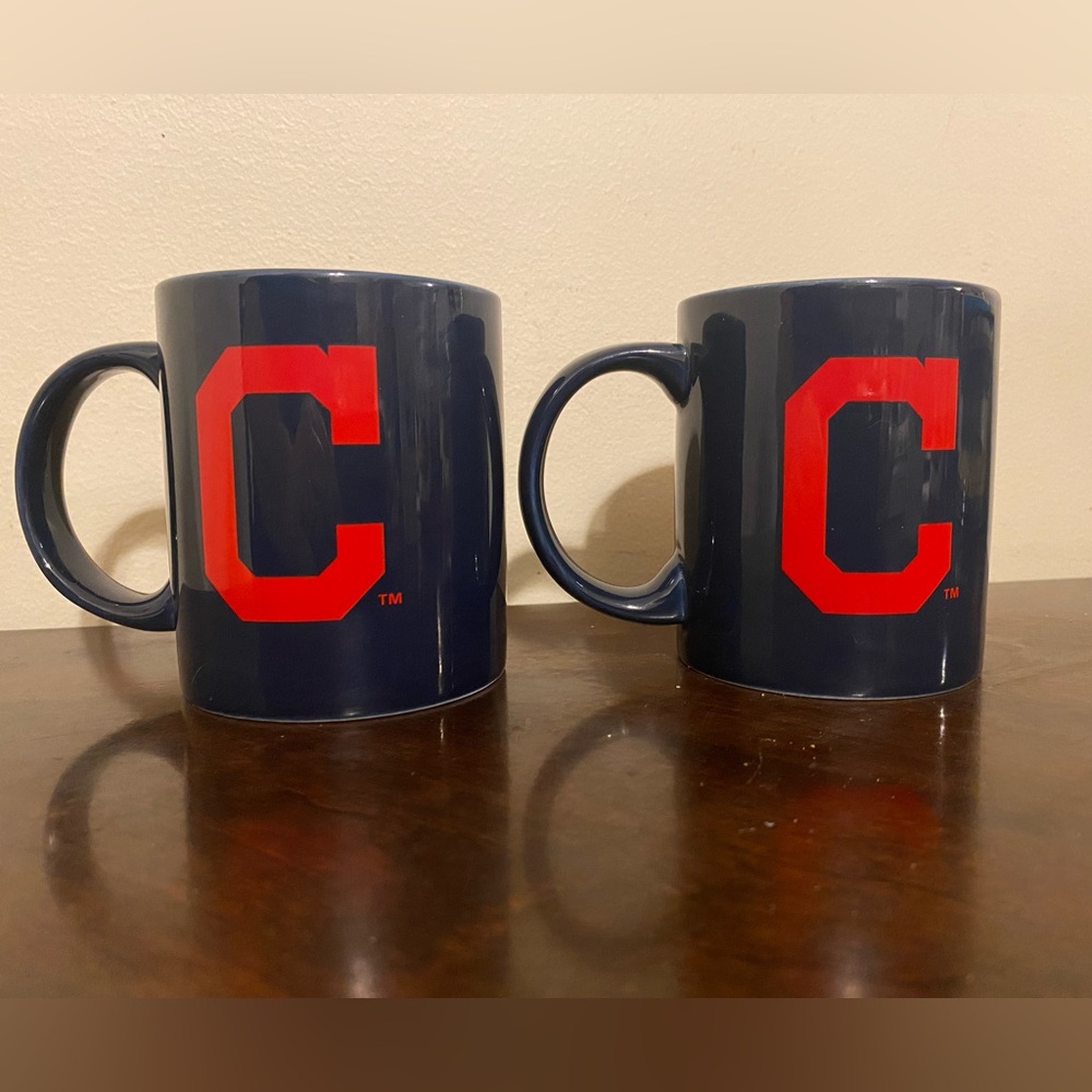 Set Of 2 NWT Boelter 11 Ounce Cleveland Guardians Coffee Mugs Blue